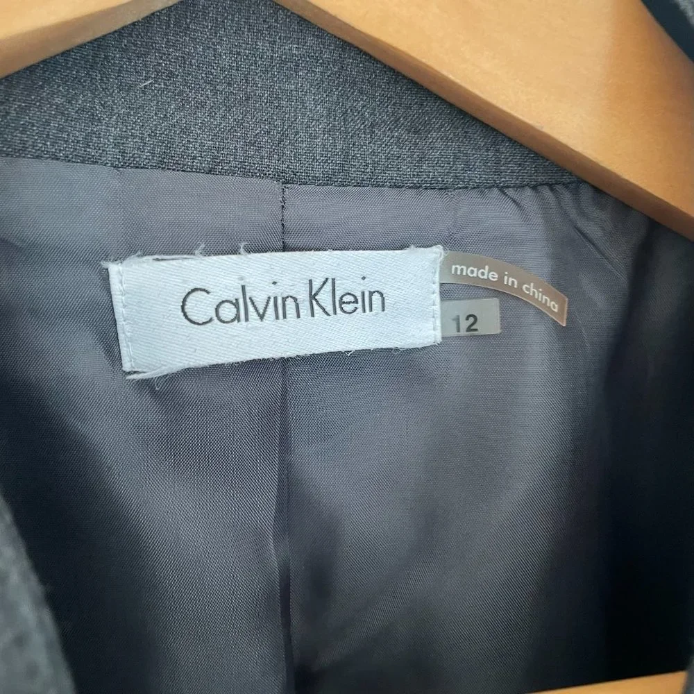 Calvin Klein Button Down Tie Waist Pencil Dress - Picture 2 of 5